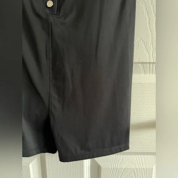 POLO BODYCON ROMPER BLACK SIZE SMALL SHORTS AND SHORT SLEEVE WITH BUTTONS - Picture 7 of 10